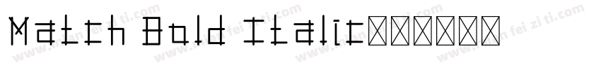 Match Bold Italic字体转换
